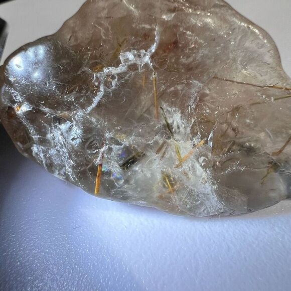 Golden Rutilated Quartz‎ Crystal Freeform (#5) - Picture 15 of 16